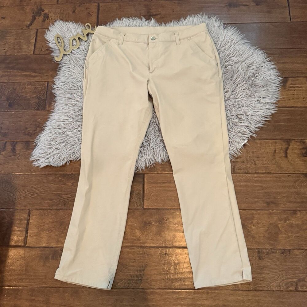 Alberto Pro Golf Pants 3xDRY Cooler Modern Fit Khaki OEKO-TEX Mens 52 Size 36